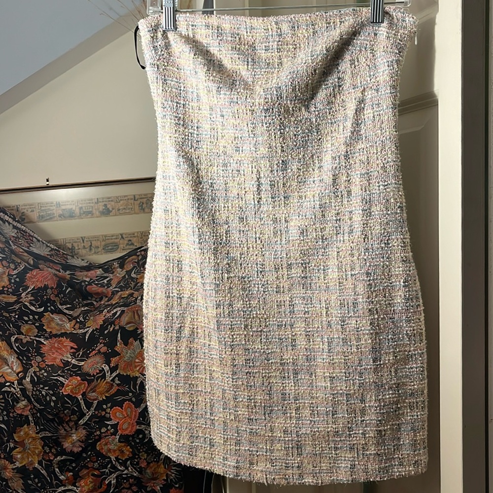 F21 tweed tube dress